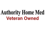 Authority Home Med logo with red Veteran Owned tagline beneath